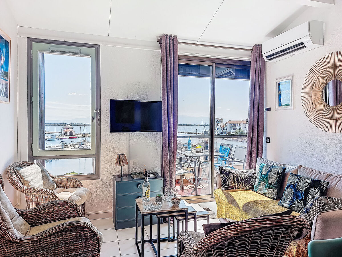 Appartement Palmyra au Barcarès, vue lac et montagnes - Photo 13