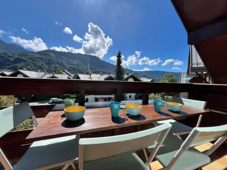 Studio 23m² centre Samoëns, balcon sud, ski-bus 200m : photo 11