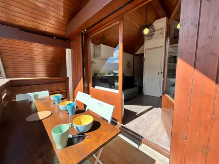 Studio 23m² centre Samoëns, balcon sud, ski-bus 200m : photo 13