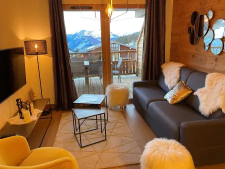 Location appartement à Hauteluce, Appartement 4P Neuf 8 Pers, Animaux Ok, Parking