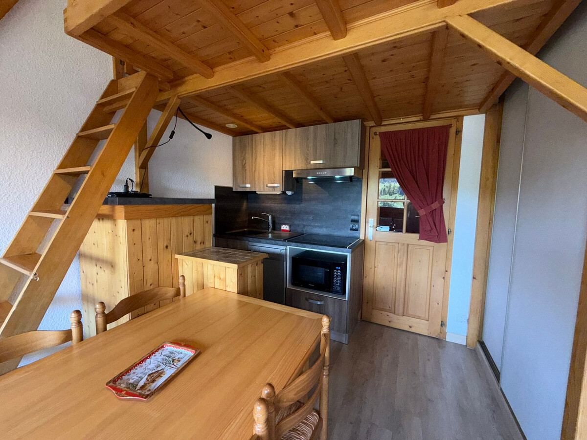 Studio cabine 22 m² aux pistes, vue Beaufortain - Photo 5