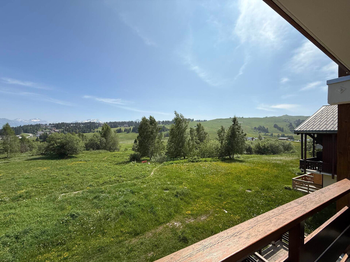 Studio cabine 4 pers aux Saisies, balcon sud vue pistes - Photo 9
