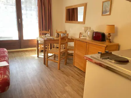 Location appartement à Risoul, Studio montagne 4 pers, Sud, Ski aux pieds