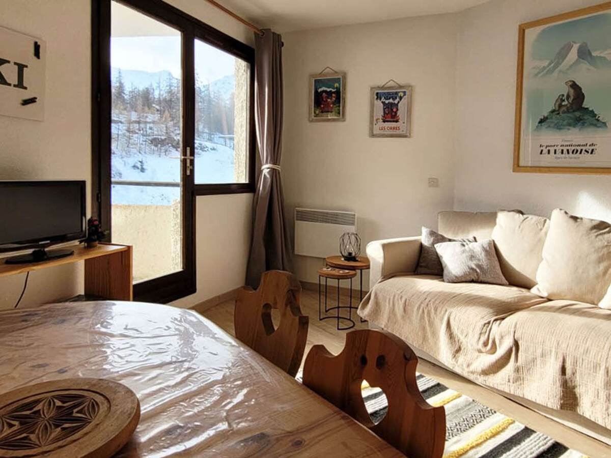 Studio 4 pers. aux Orres, balcon sud, accès direct pistes - Photo 1