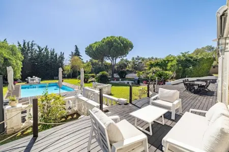 GB-9-GRIMPETTE, Villa climatisée 8 chambres/15 personnes avec piscine et tennis – Antibes - Photo 38