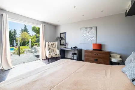 GB-9-GRIMPETTE, Villa climatisée 8 chambres/15 personnes avec piscine et tennis – Antibes - Photo 45