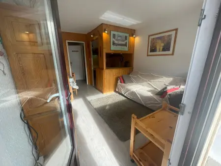 Studio avec balcon face au domaine skiable, Pra-Loup : photo 6