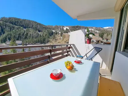 Studio avec balcon face au domaine skiable, Pra-Loup : photo 7