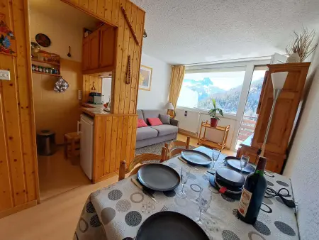 Studio avec balcon face au domaine skiable, Pra-Loup : photo 10