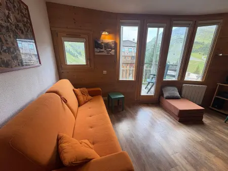 Location appartement à Avoriaz, Studio confortable rénové pour 2 à Avoriaz, vue sur les Hauts Forts
