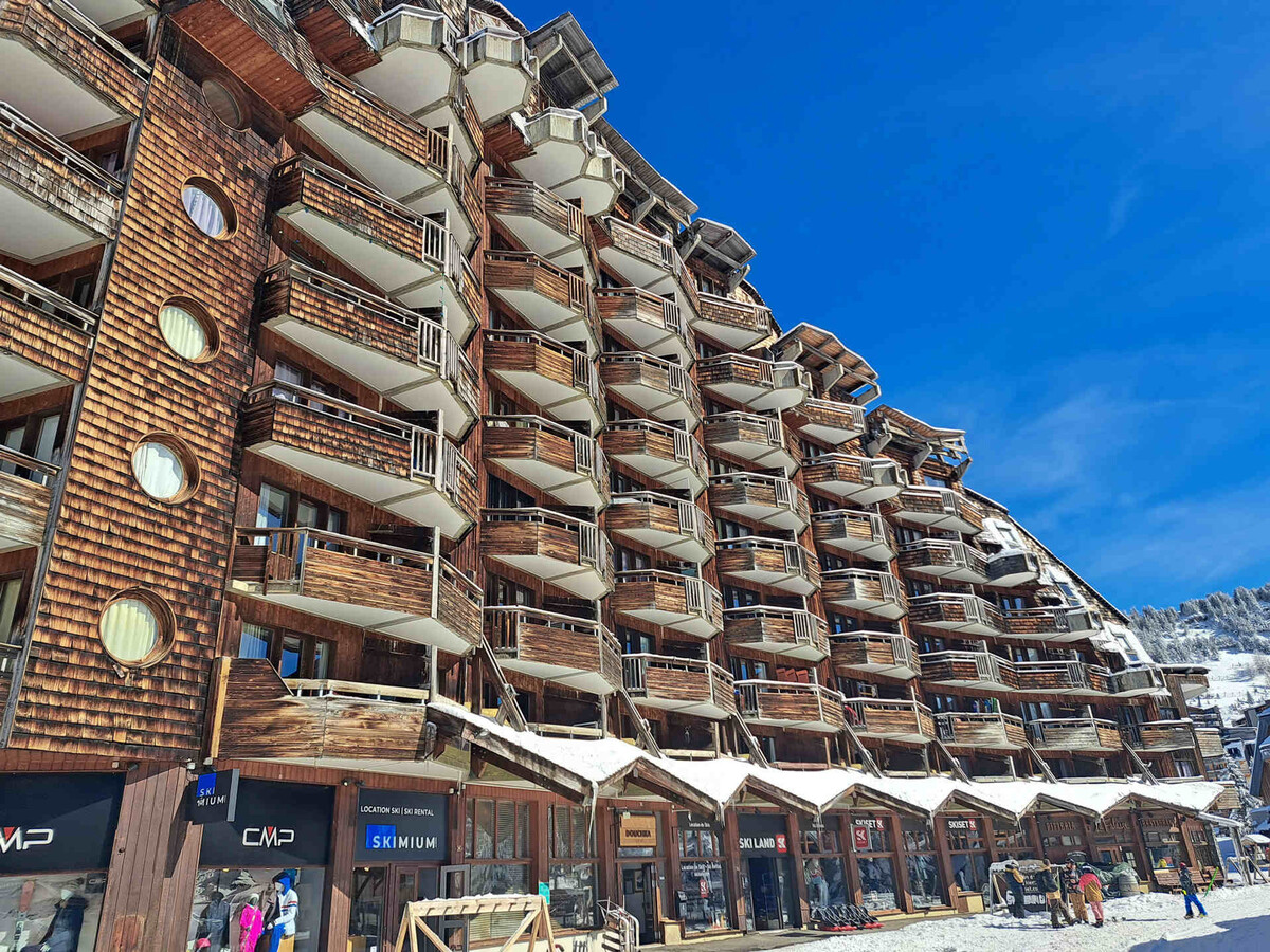Studio 4 pers Avoriaz, balcon avec casier à ski - Photo 11