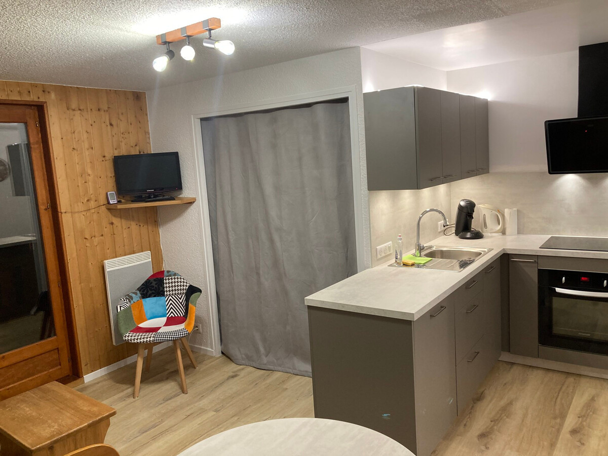 Studio cabine 4 pers. à Valloire, balcon et casier à skis - Photo 4