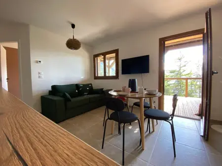 Appartement 2 ch + cabine vue vallée, terrasse 17 m² : photo 5
