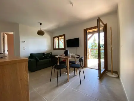 Appartement 2 ch + cabine vue vallée, terrasse 17 m² : photo 7
