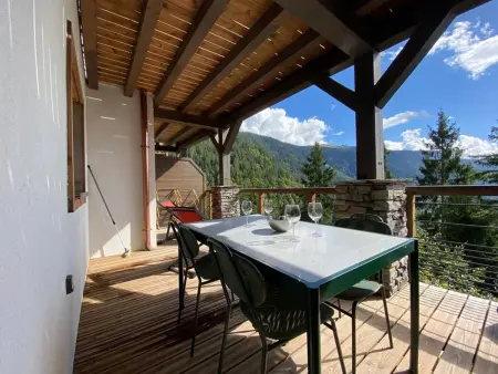 Appartement 2 ch + cabine vue vallée, terrasse 17 m² : photo 16
