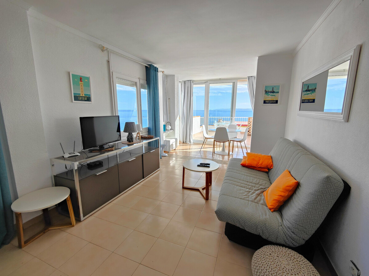 Appartement première ligne mer à Roses, terrasse vue Méditerranée - Photo 6