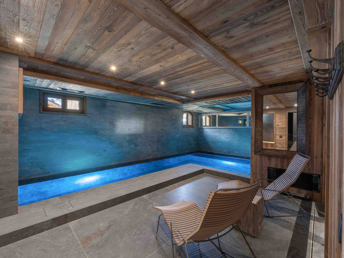 Chalet Raffort Méribel : 12 pers, piscine, spa et sauna - Photo 3
