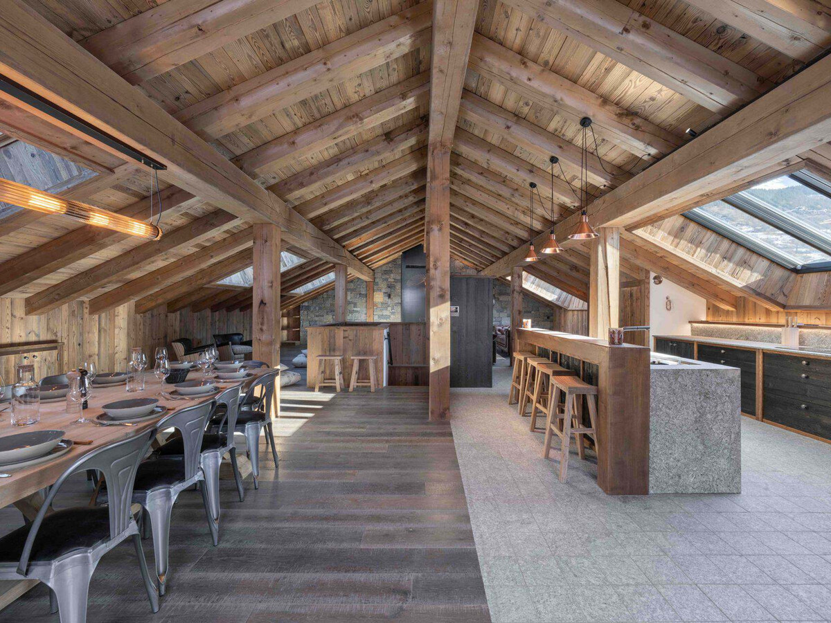 Chalet Raffort Méribel : 12 pers, piscine, spa et sauna - Photo 5