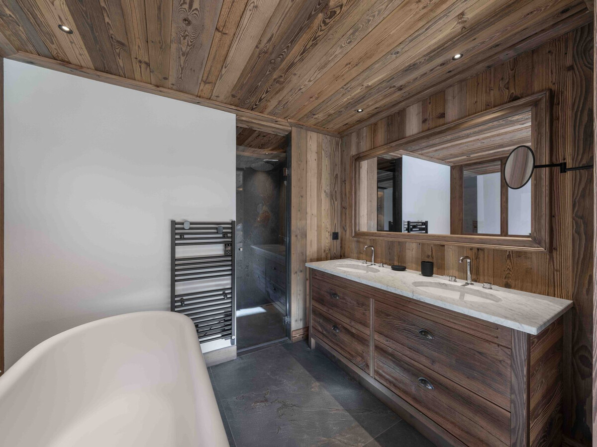 Chalet Raffort Méribel : 12 pers, piscine, spa et sauna - Photo 11