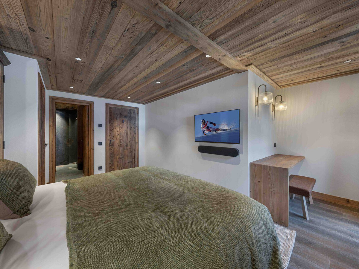 Chalet Raffort Méribel : 12 pers, piscine, spa et sauna - Photo 14