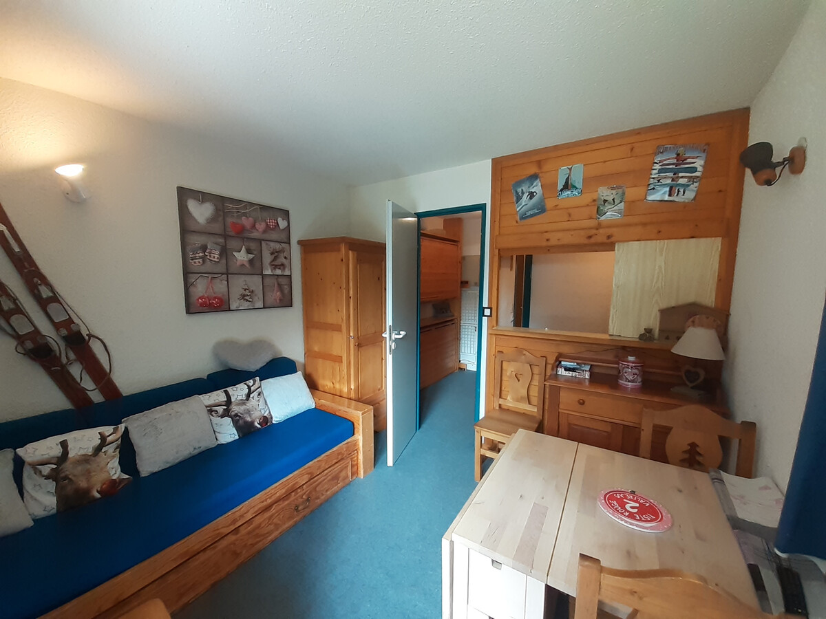 Studio 19m² balcon sud à Valfréjus, 20m télécabine - Photo 1