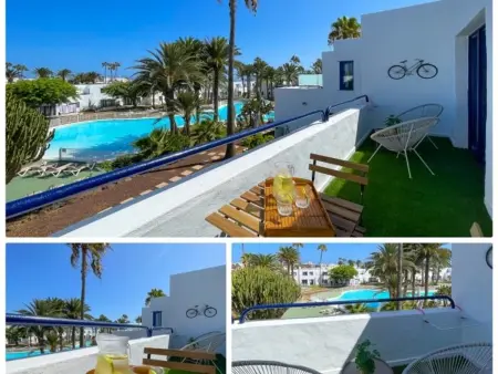 Appartement Los Barqueros – Vue piscine à Corralejo : photo 2