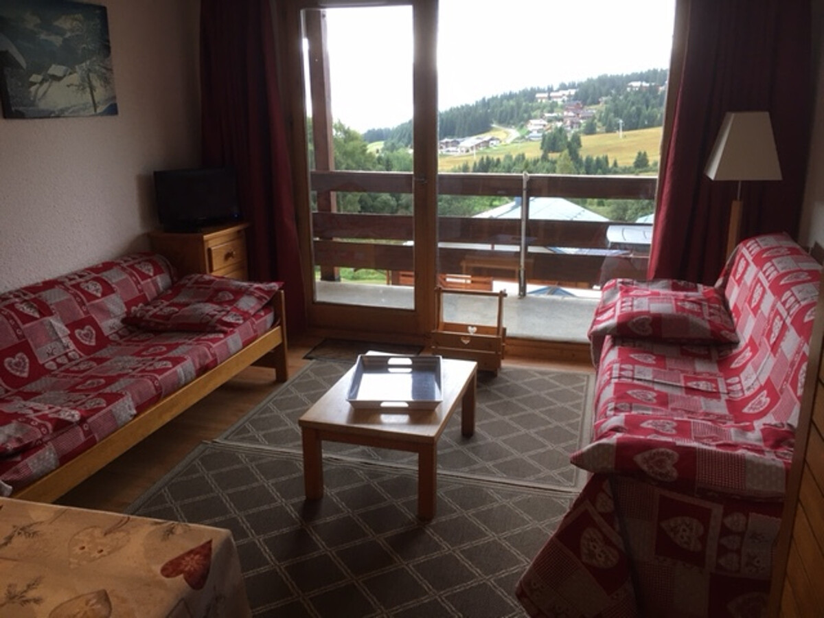 Studio cabine 5 pers aux Saisies, balcon sud vue pistes - Photo 1