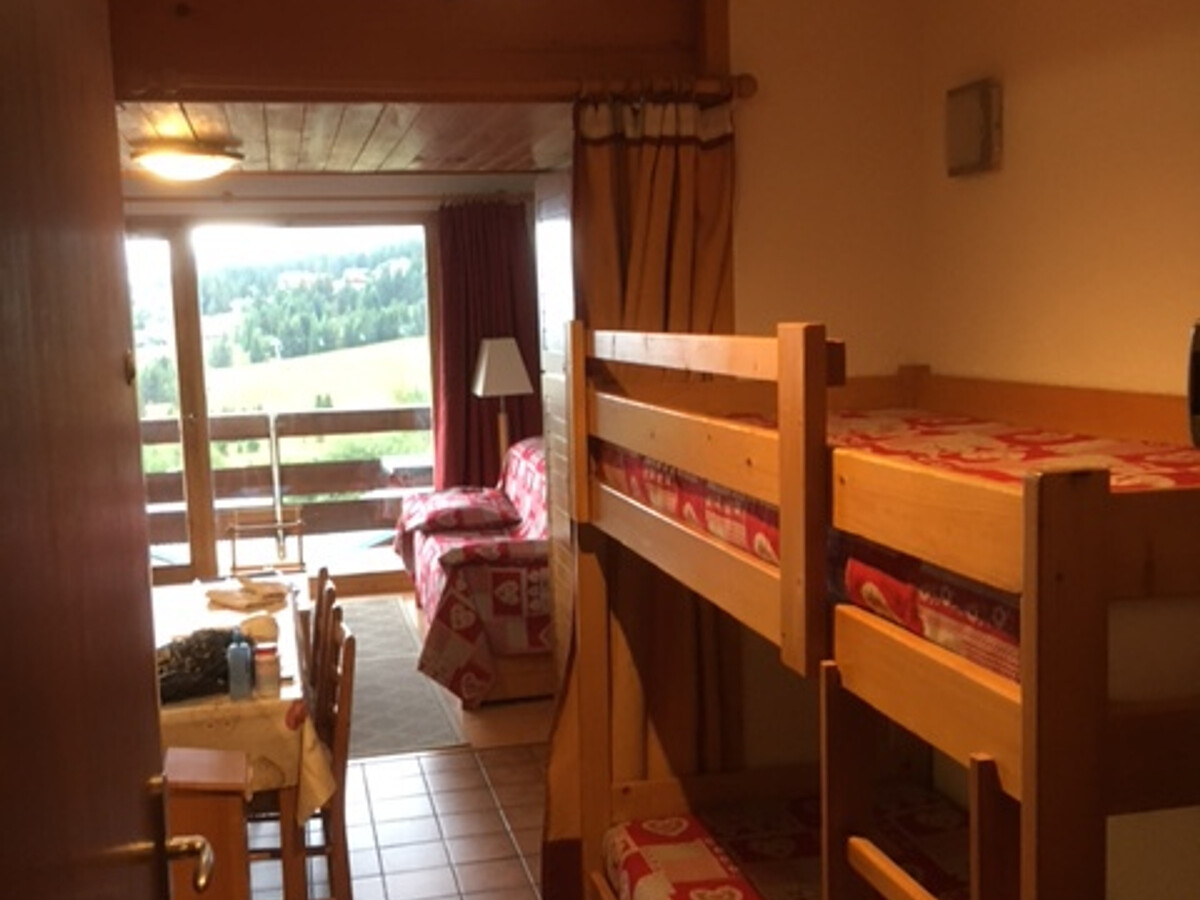 Studio cabine 5 pers aux Saisies, balcon sud vue pistes - Photo 2
