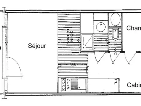 Appartement 5 pers. aux Saisies, cheminée et balcon plein sud : photo 4