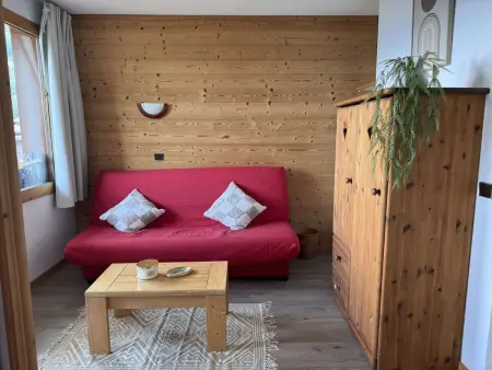 Location appartement à Les Avanchers Valmorel, Agréable studio 4 pers au pied des pistes avec animaux admis
