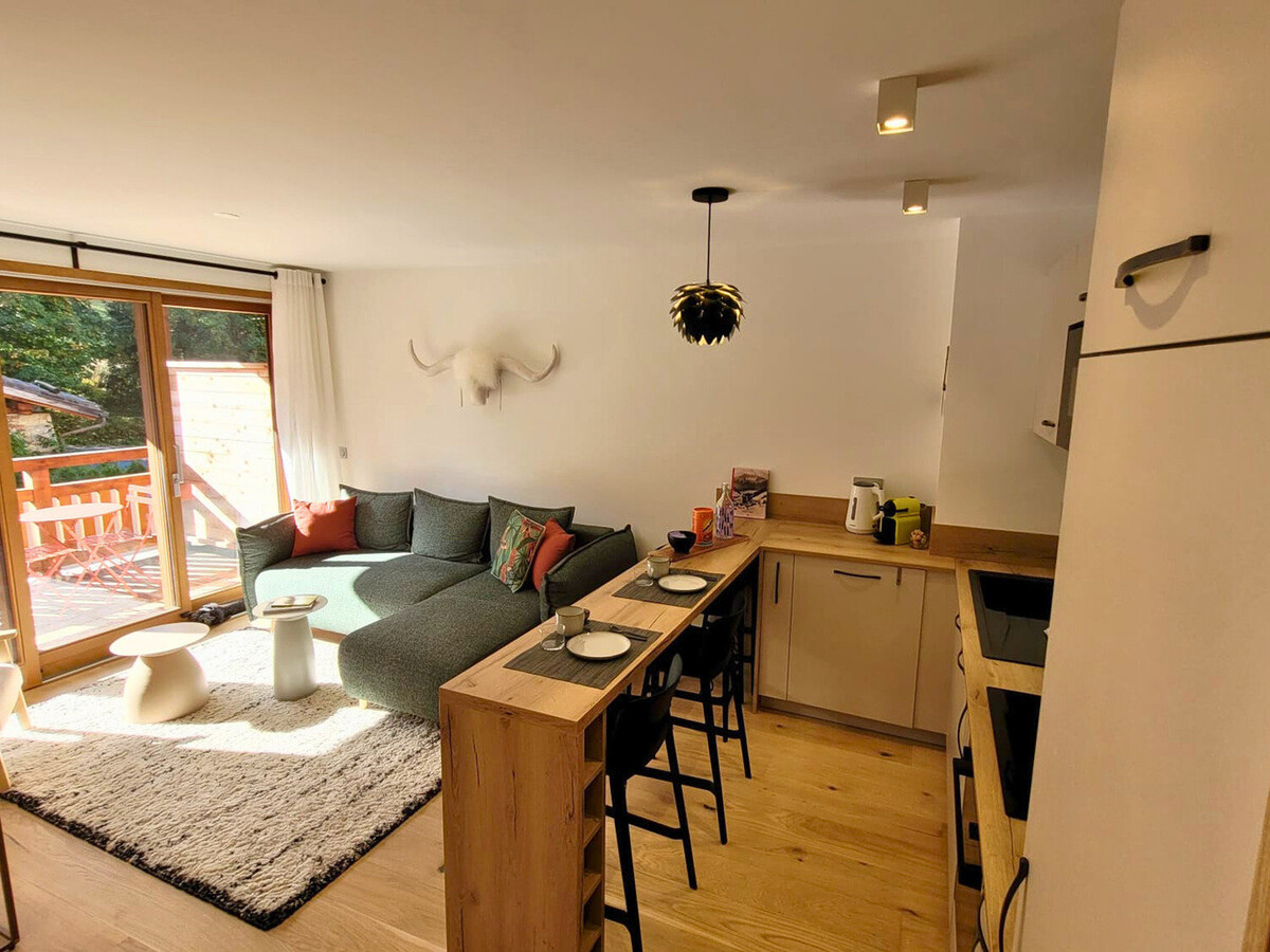 Appartement 2 pers. Les Gets, balcon sud-est, garage ski - Photo 1