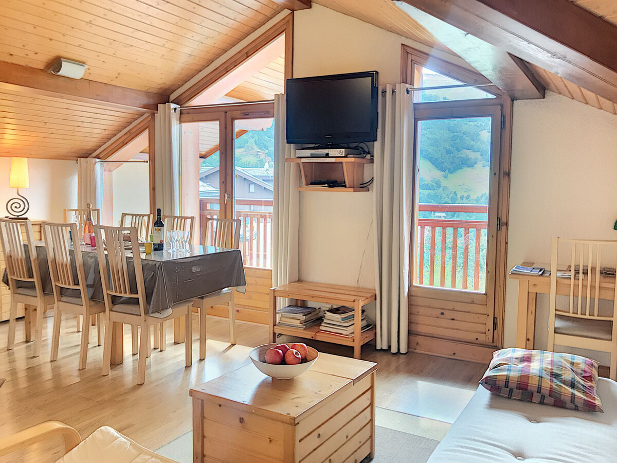 Appartement 6 pers., 3 chambres sous pente, balcon vue montagnes - Photo 1