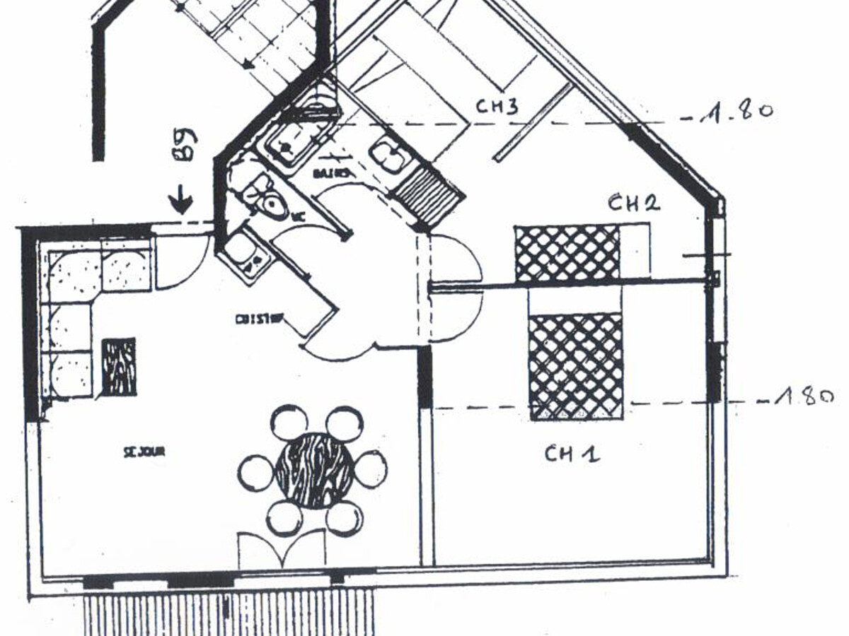 Appartement 6 pers., 3 chambres sous pente, balcon vue montagnes - Photo 3