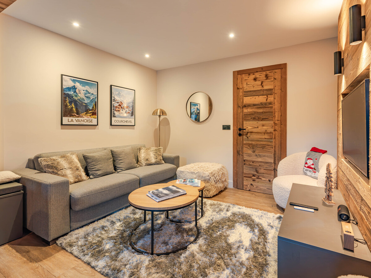 Appartement 2 chambres Courchevel, séjour chaleureux - Photo 9