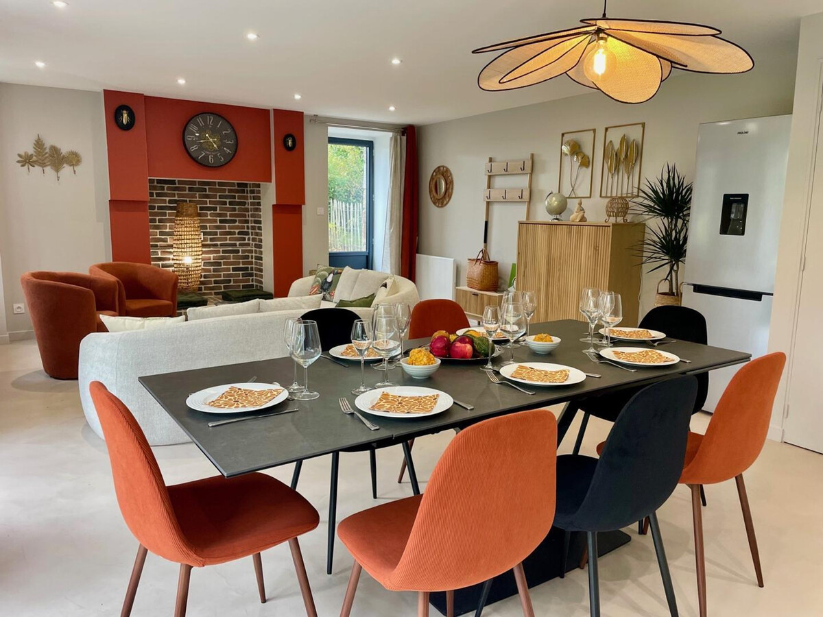 Gîte 7 personnes à Montfarville, jardin et parking - Photo 4