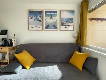 Studio skis aux pieds lumineux et tout confort avec parking – Les Menuires : photo 7