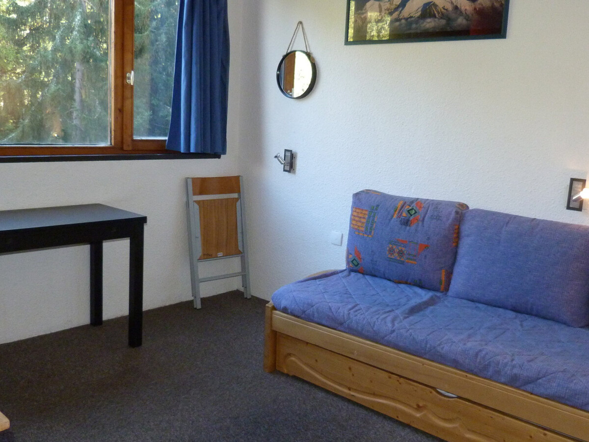 Studio 13m² Arc 1800 - Canapé-lit, 7e étage, vue forêt - Photo 1