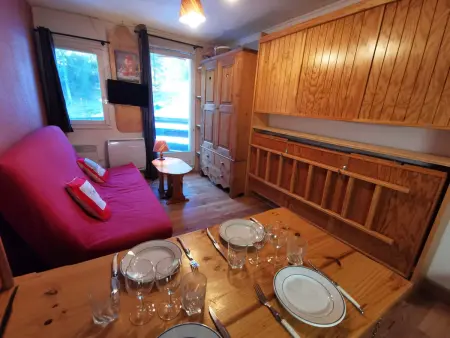 Location appartement à Les Adrets Prapoutel, Studio au pied des pistes – 5 couchages
