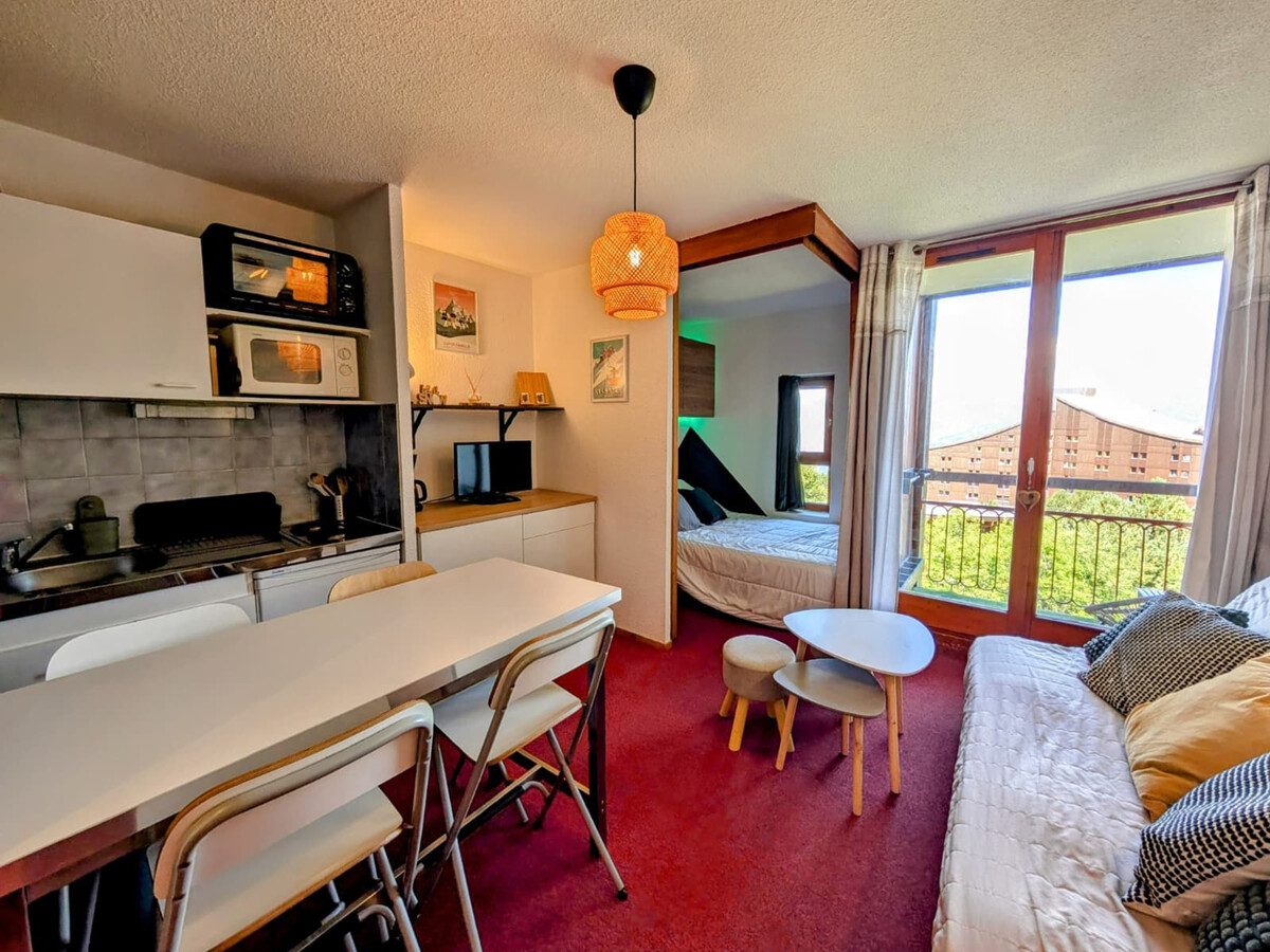 Studio 4 pers Arc 2000, vue Mont Blanc, balcon - Photo 1
