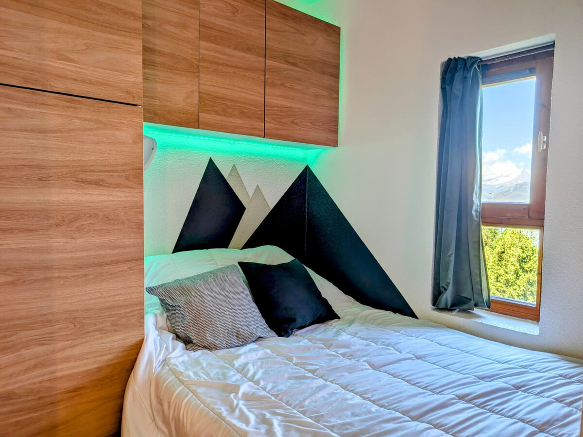 Studio 4 pers Arc 2000, vue Mont Blanc, balcon - Photo 5