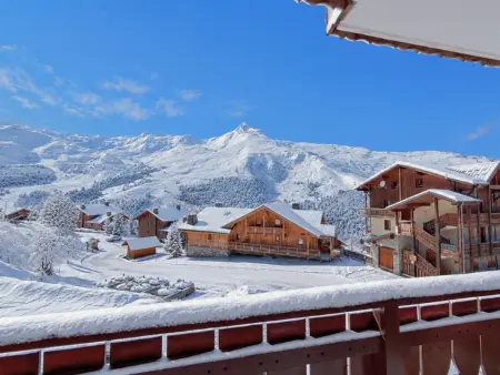 Triplex 6 pièces 10 pers. aux Menuires, pistes à 100 m et vue La Masse : photo 15
