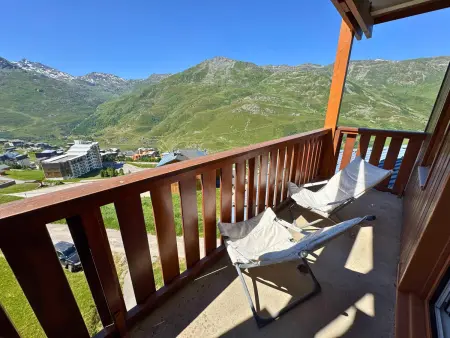 Duplex rénové 6 pers. aux Menuires, balcon sud-ouest et vue Masse : photo 10