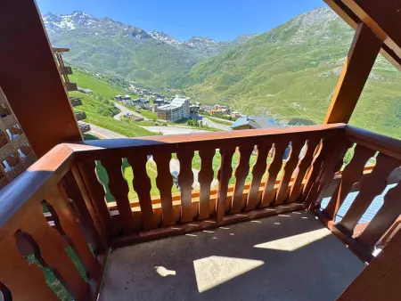 Duplex rénové 6 pers. aux Menuires, balcon sud-ouest et vue Masse : photo 11