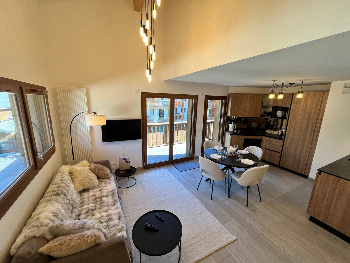 Duplex 80m² vue vallée Giffre, centre Samoëns - Photo 1