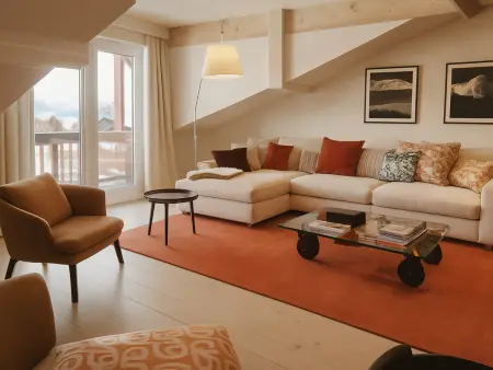 Appartement 4 chambres au centre de Courchevel 1850, face à l'école de ski : photo 2