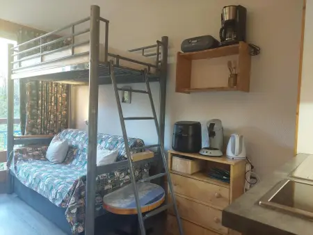 Location appartement à Les Arcs 1800, Studio cosy pour 2 pers, balcon vue Mont Blanc