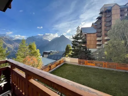 Location appartement à Les Deux Alpes, Studio confort pour 4, secteur calme avec parking couvert