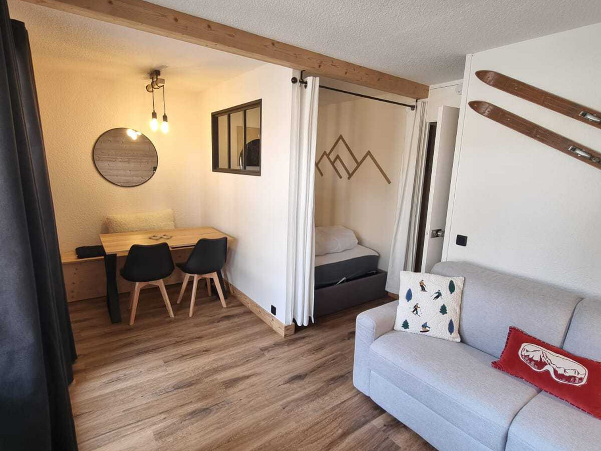 Studio rénové 4 pers, balcon pistes à Plagne Bellecôte - Photo 1