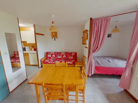 Studio lumineux avec loggia aux Rousses, Appartement 4 personnes à Les Rousses - Photo 7