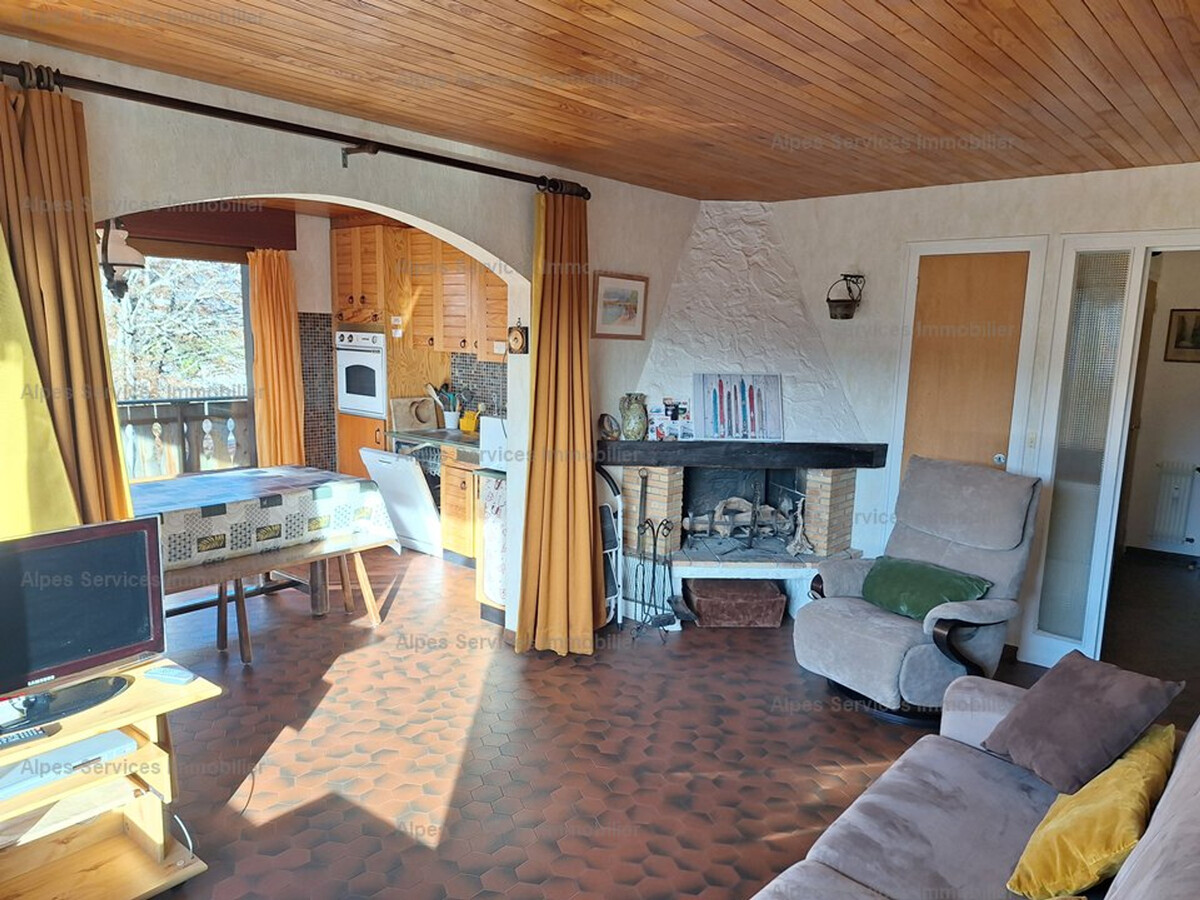 T2 avec cheminée, balcon et parking aux Gets - Photo 3